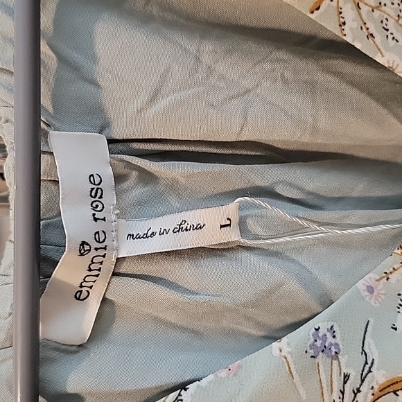 NWT Emmie Rose Sage Floral Dress - Picture 4 of 15